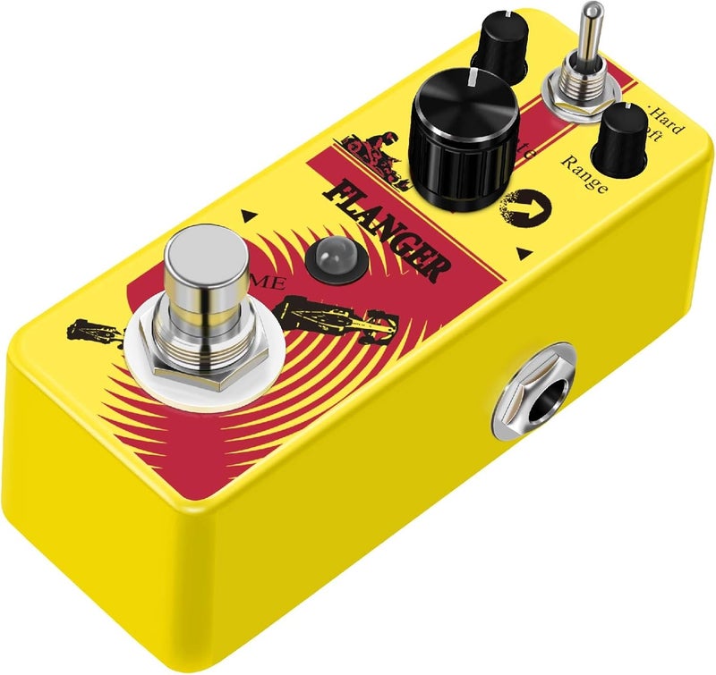 SOOMME Guitar Flanger Pedal - Classic Metallic Flanger Sounds, True Tone 2 Modes, Retro Sound Effect, True Bypass, Full Metal Case - Image 2